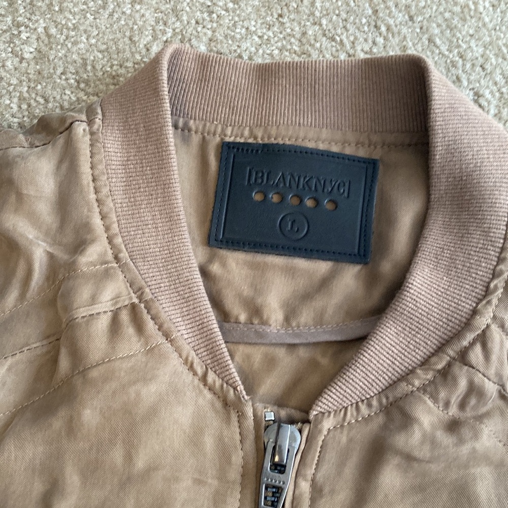 BLANKNYC tan jacket.
